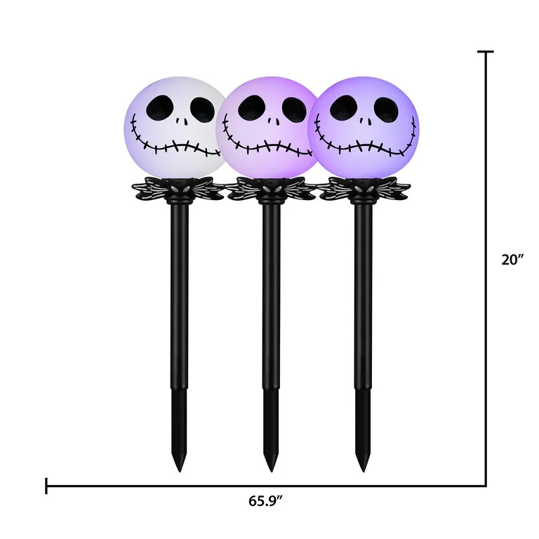 Light Up Nightmare Before Christmas Blow Mold Halloween Path Light | Walmart (US)