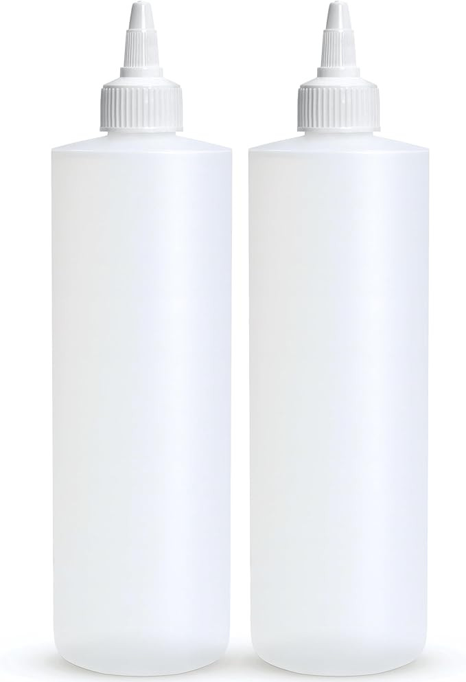 BRIGHTFROM Condiment Squeeze Bottles, 16 OZ Empty Squirt Bottle with Twist Top Cap, Leak Proof - ... | Amazon (US)