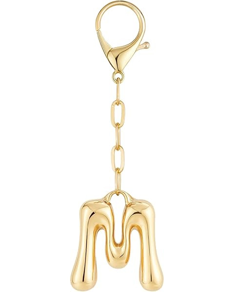 Christmas Stocking Stuffers for Women - Cute Initial Bag Charms, 14K Gold Plated Keychain, Person... | Amazon (US)