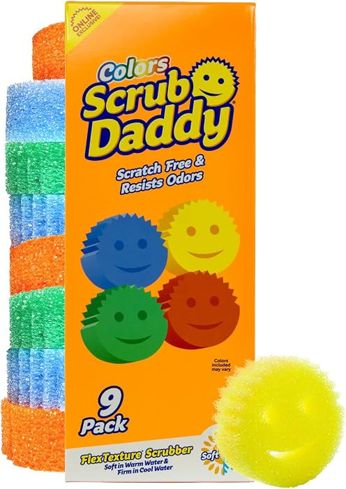 Scrub Daddy Scratch-Free Multipurpose Kitchen Sponges - Bulk Dish Sponges for Kitchen, Bathroom, ... | Amazon (US)