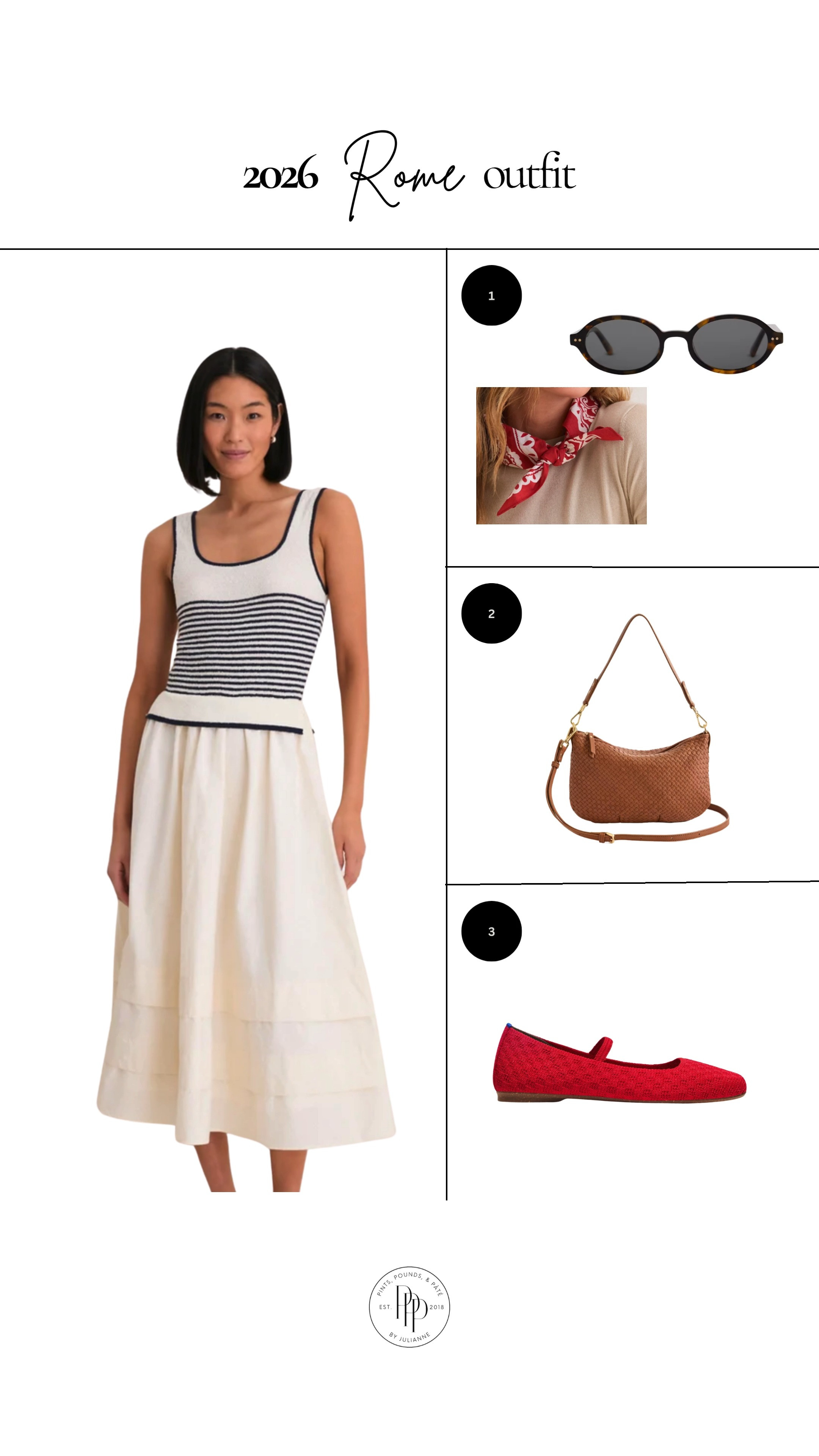 Rome outfit inspo with the perfect pop of red ❤️✨ Such a cute travel look for sightseeing, dinner, or strolling around the city!

spring, summer, travel, rome, italy, naples, vacatoin 

 #LTKootd #LTKSeasonal #LTKTravel