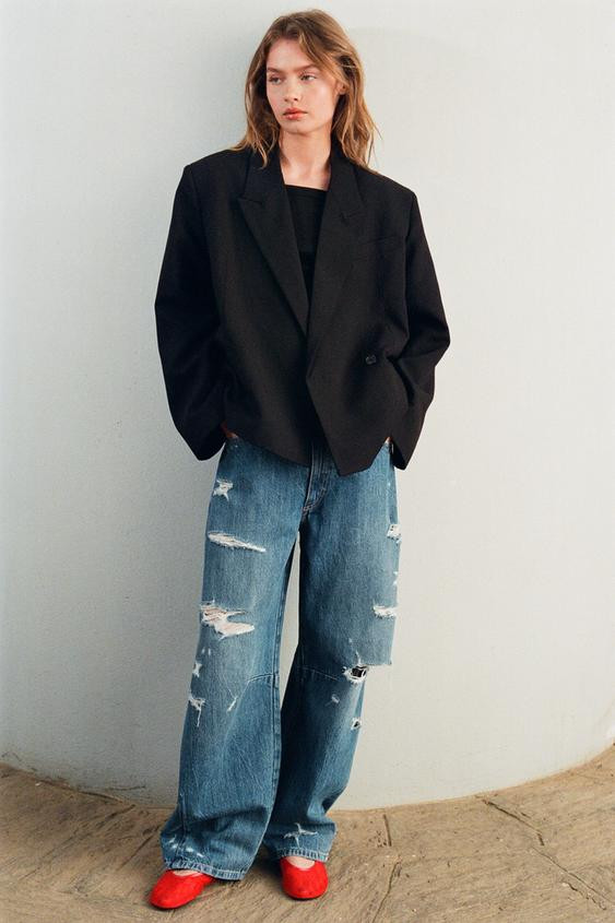 DOPPELREIHIGER CROPPED-BLAZER | Zara DE