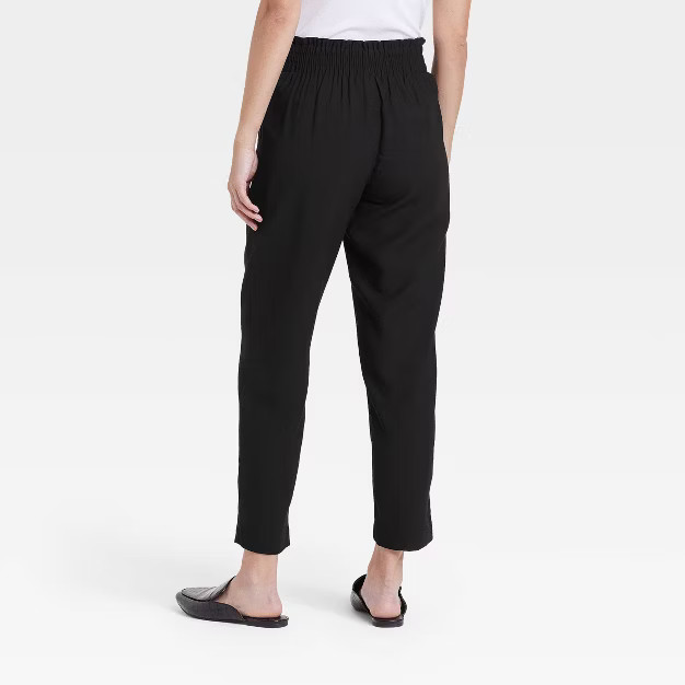Women's High-Rise Ruffle Waisted Pull-On Ankle Pants - A New Day™ | Target