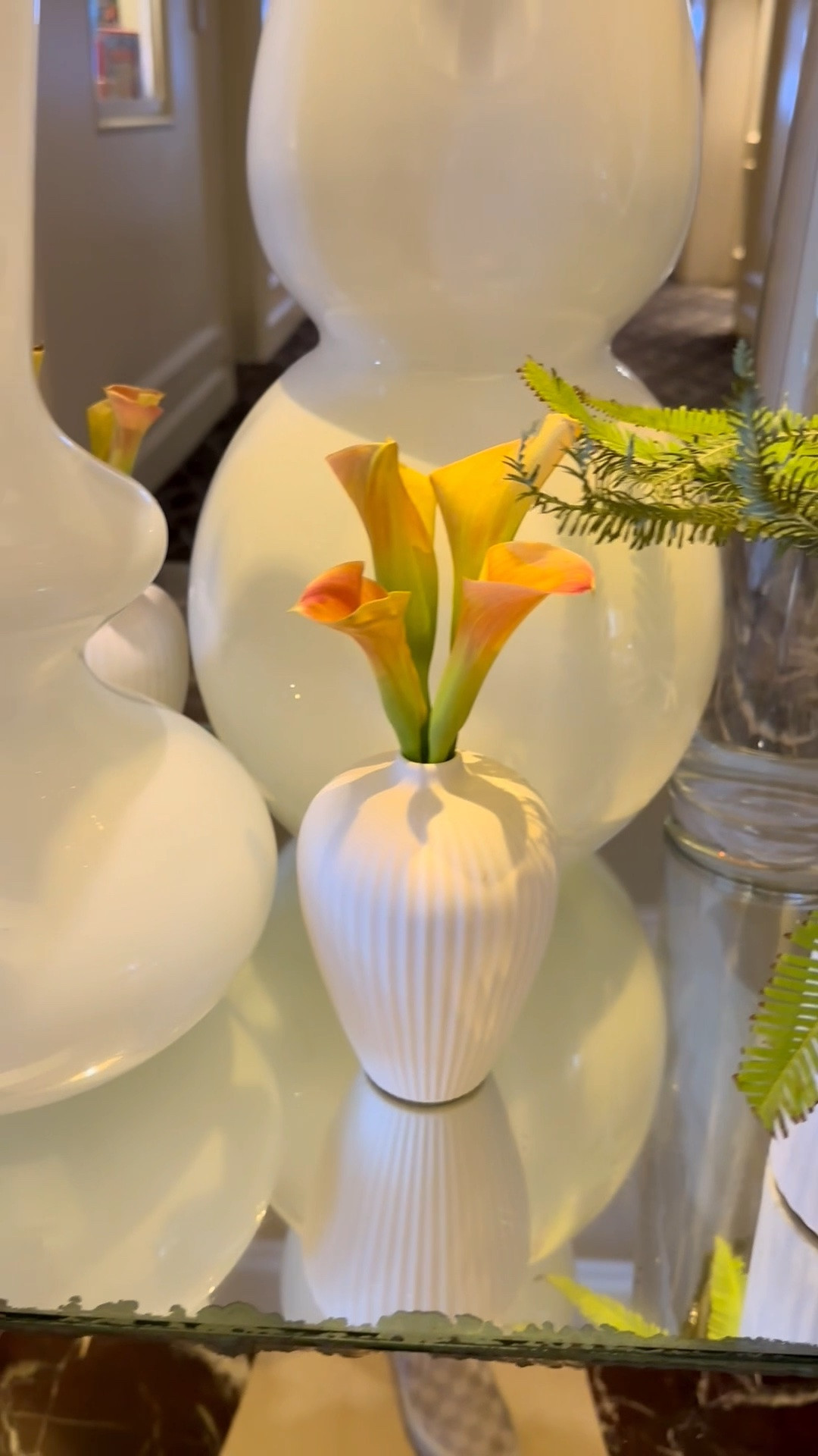 I love how a grouped floral arrangement can instantly shape the atmosphere of a space.

Unlike a single stem, an arrangement creates more presence, more softness, and more of that collected, intentional feeling that makes a room feel beautiful and complete. Whether placed on a table, a console, or a kitchen counter, it brings color, elegance, and a sense of calm that can truly lift your mood.

Real or faux, a well-styled floral arrangement is one of the easiest ways to make everyday spaces feel happier, warmer, and more inviting.

#FlowerArrangement #FloralArrangement #FauxFlowers #HomeDecor #HomeStyling #ElegantHome #TableDecor #Centerpiece #DecorativeVase #InteriorStyling #LivingBeautifully #HomeInspiration #MoodLiftingDecor #SmallLuxuries #LTKHome

#LTKdayinmylife #LTKHome