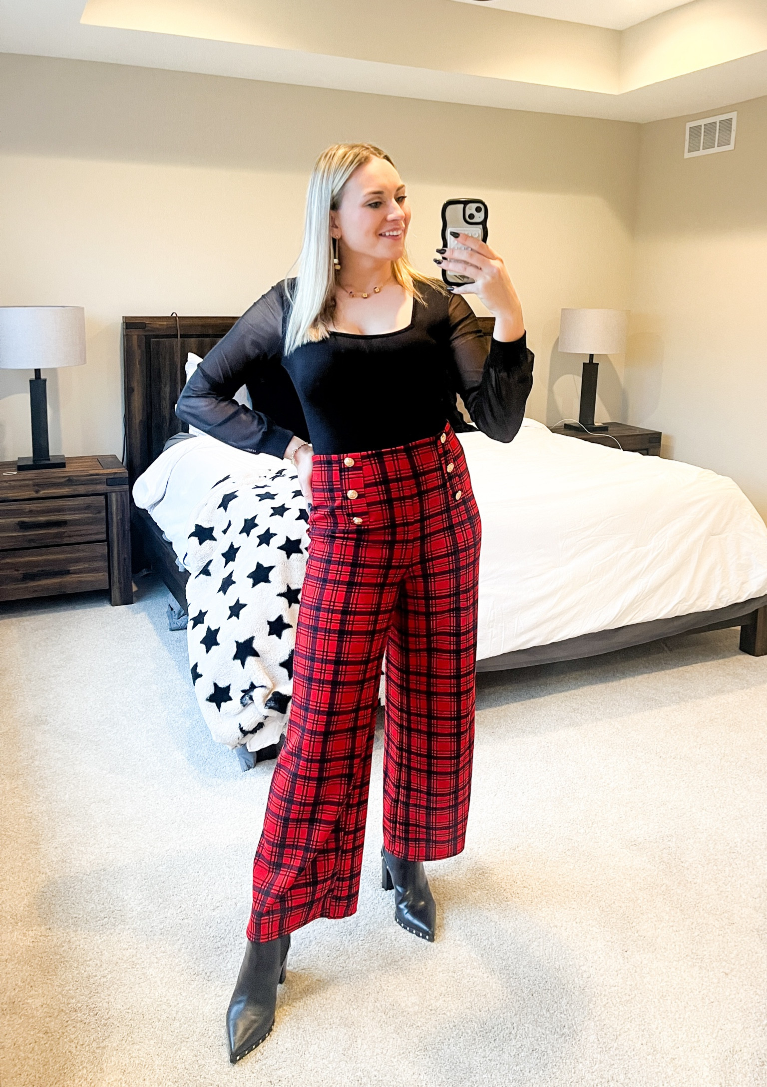 Christmas in Plaid 

Today we headed west of Minneapolis to visit Kyle’s parents and we had a blast playing card games and cooking. 

This sheer body suit is a staple of mine and I’ve worn it for years! It works with leather skirts, dresses up a pair of jeans and now my festive Christmas plaid. 



#LTKSeasonal #LTKHoliday #LTKstyletip