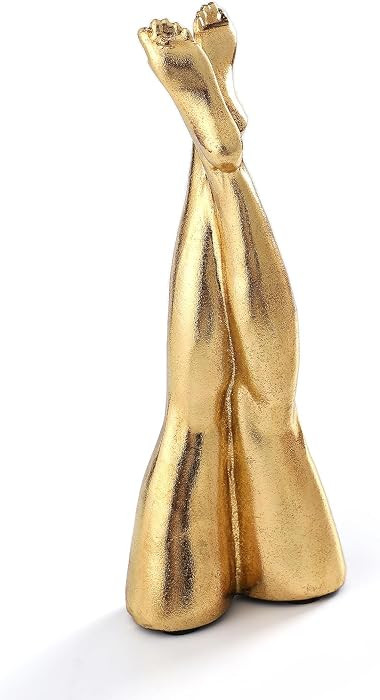 Golden Legs Sculpture Elegant Resin Home Decor Legs Statues Versatile Indoor/Outdoor Ornament, Be... | Amazon (US)