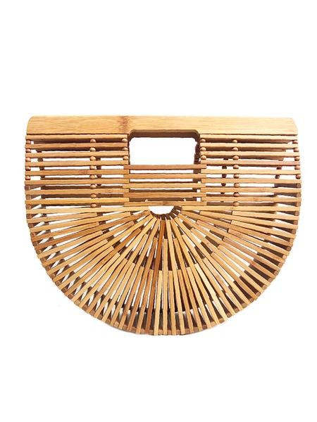 'Kaelan' Half Moon Bamboo Bag | Goodnight Macaroon