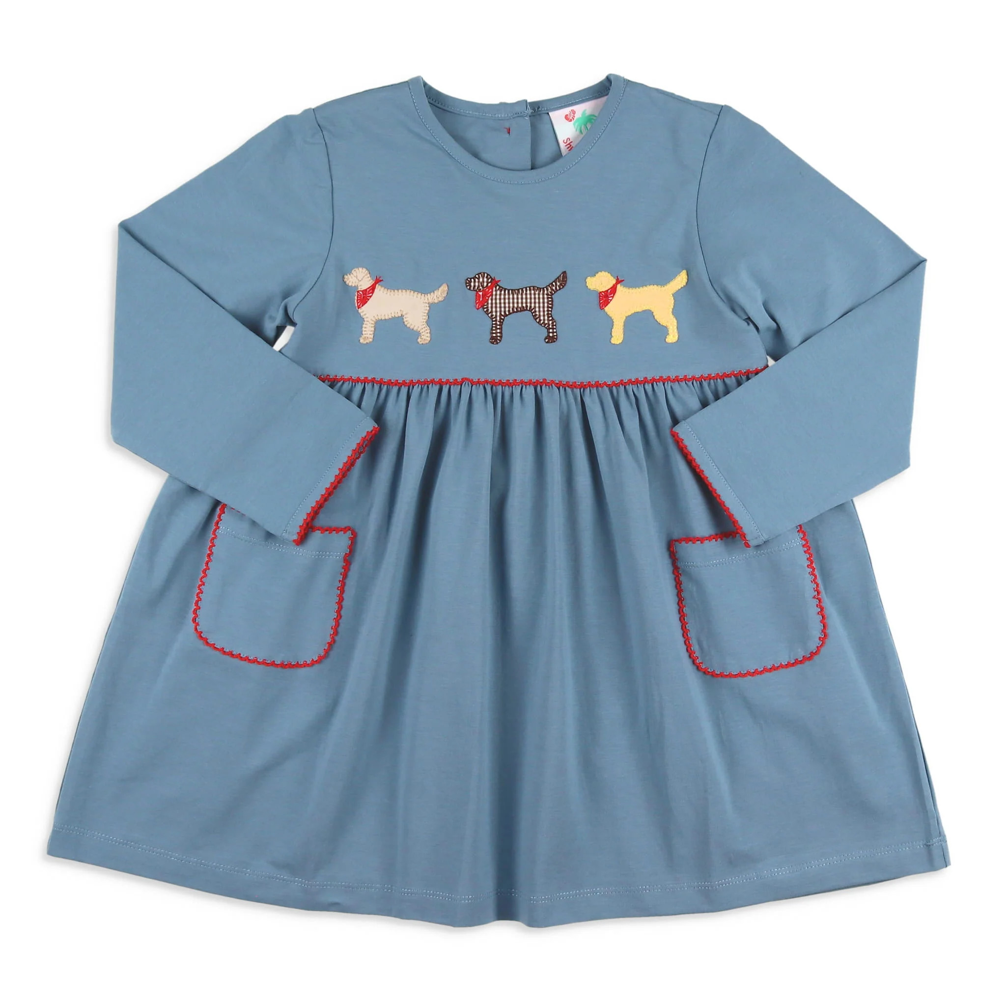 Girls Woof! Dress - Shrimp and Grits Kids - Shrimp and Grits Kids | Shrimp and Grits Kids