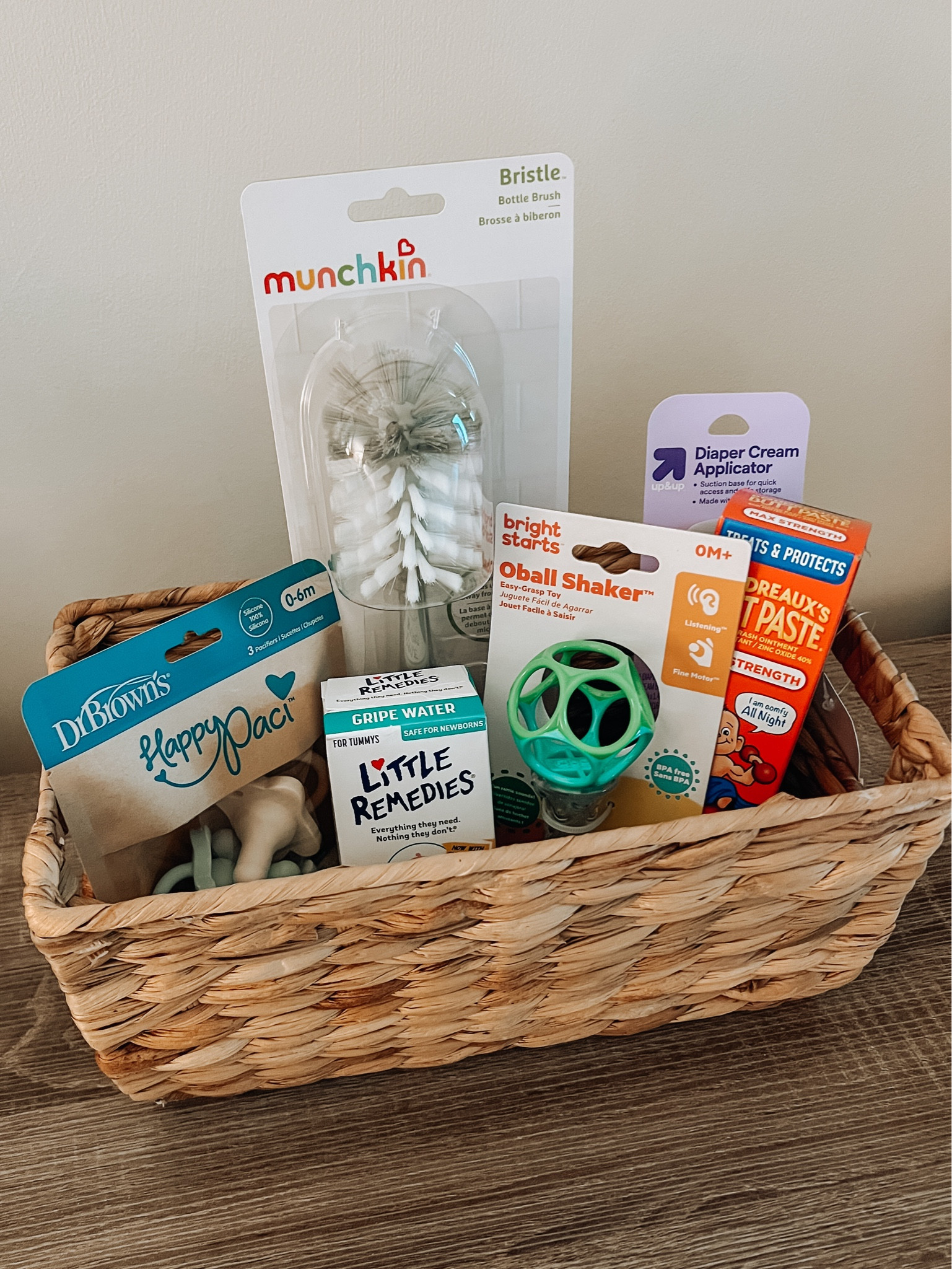 Baby Shower gift basket under $50! I love putting together gift baskets that are a mix of cute/fun items and necessities. All of these items are must haves in my opinion!! 

#LTKFindsUnder50 #LTKBaby #LTKBump