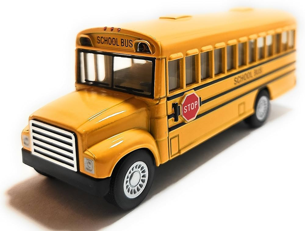 KiNSMART KiNSFUN Yellow School Bus 5" Die Cast Metal Model Toy Car | Amazon (US)