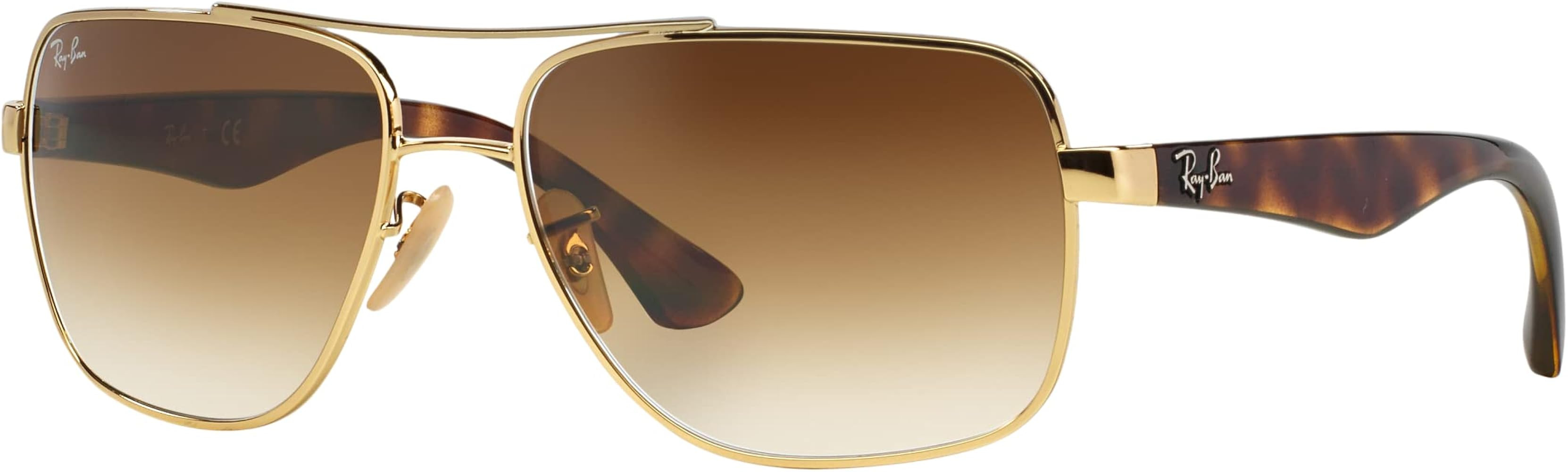 Ray-Ban Men's RB3483 Metal Square Sunglasses | Amazon (US)