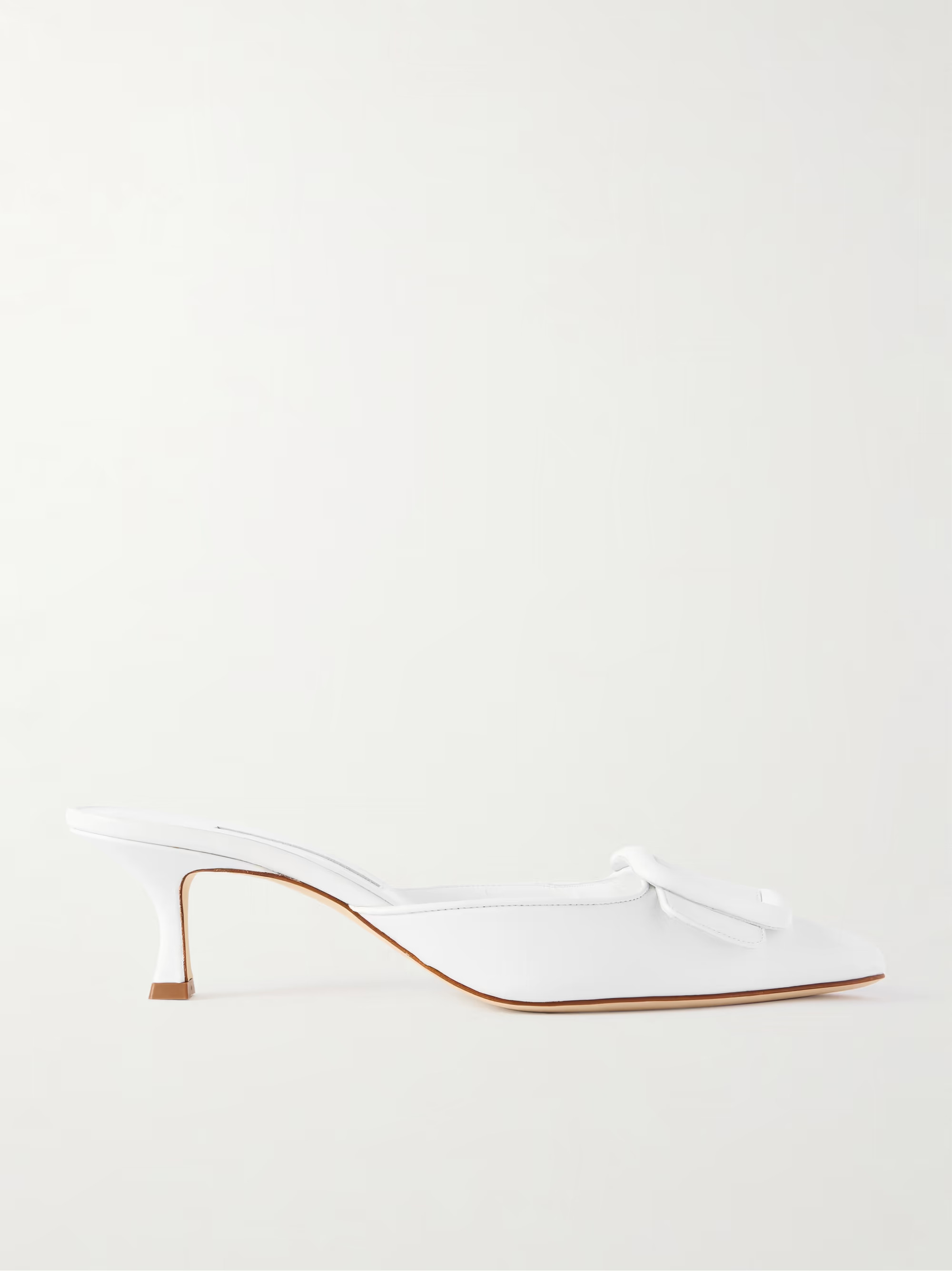 Maysale 50 buckled leather mules | NET-A-PORTER (US)