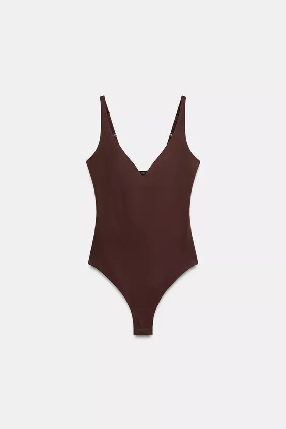 POLYAMIDE BLEND BODYSUIT | Zara UK