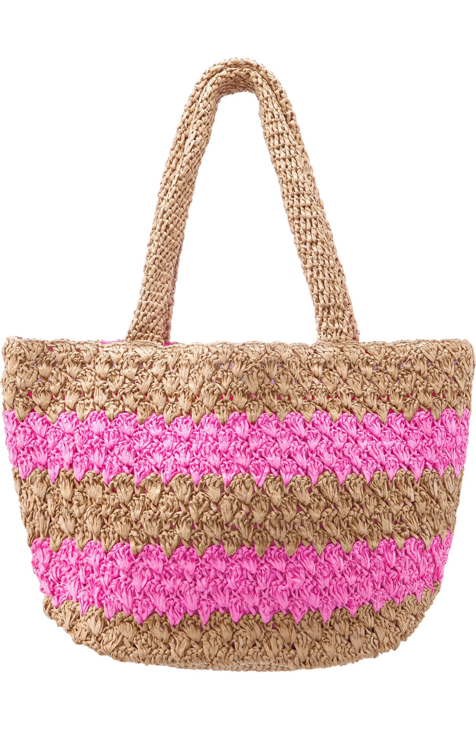 Adah Faux Raffia Tote | Nordstrom