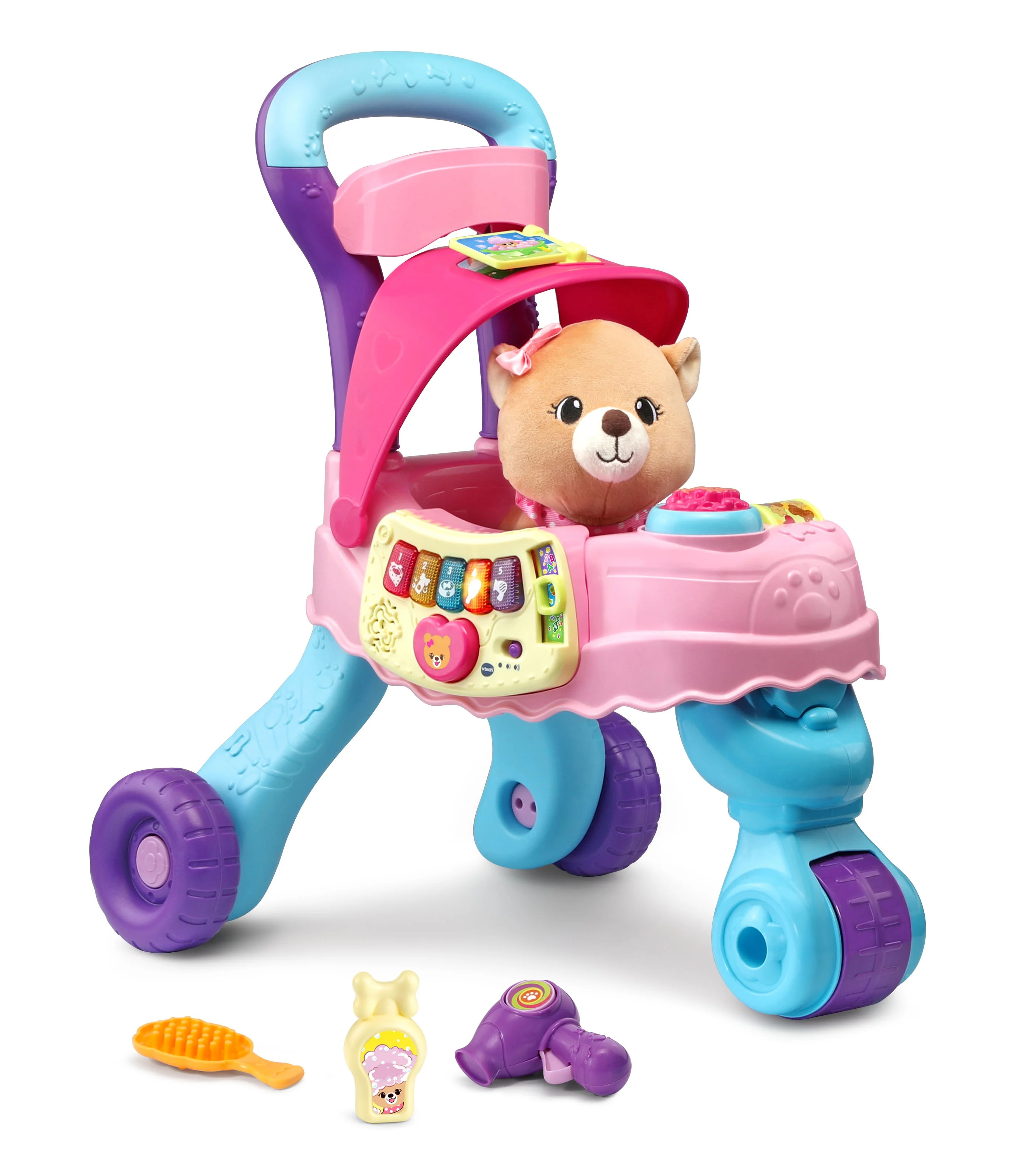 VTech Cutie Paws Puppy Stroller With Plush Puppy and Accessories, Walmart Exclusive - Walmart.com | Walmart (US)