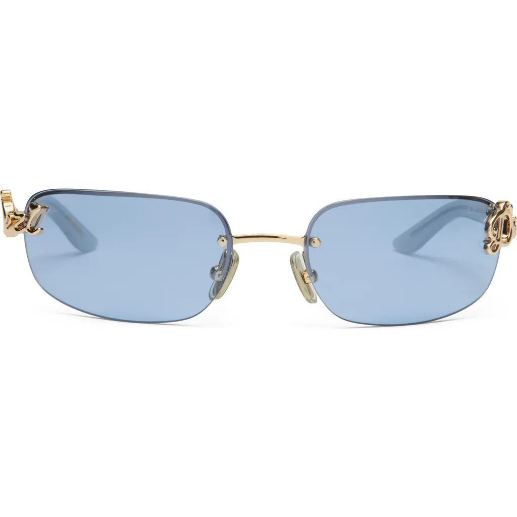 DEZI Bby Grl 65mm Oval Sunglasses in Baby Blue at Nordstrom | Nordstrom