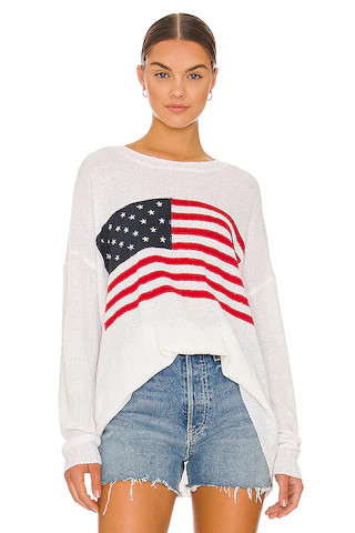 Show Me Your Mumu Woodsy Sweater in American Flag Print from Revolve.com | Revolve Clothing (Global)