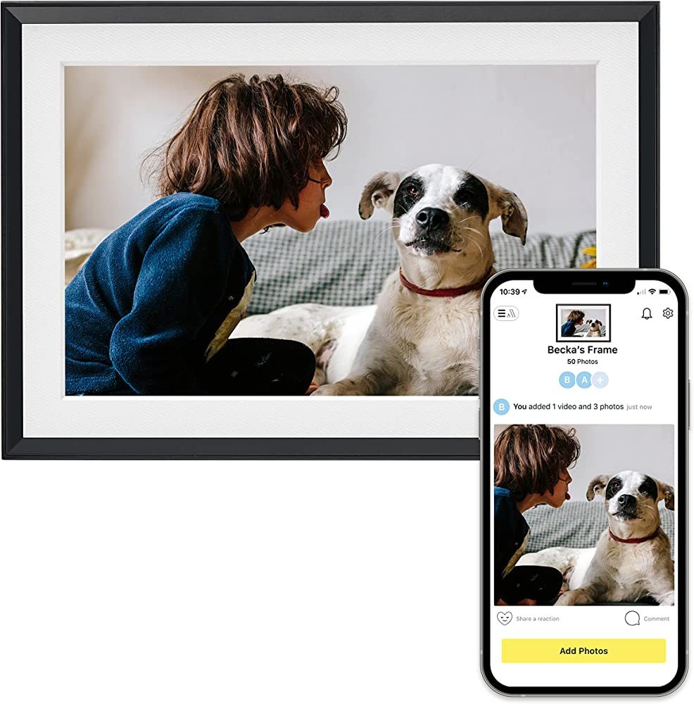 Aura Carver WiFi Digital Picture Frame | The Best Digital Frame for Gifting | Send Photos from Yo... | Amazon (US)