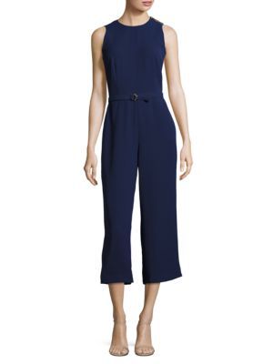 Sleeveless Zip-Accented Jumpsuit | Lord & Taylor