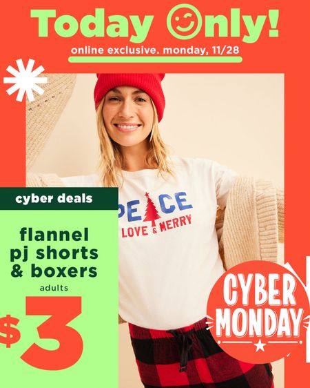 ✨ Cyber Monday Deal ✨ $3 women’s pajama shorts and men’s boxer shirts today only!! #christmaspajamas 

#LTKstyletip #LTKCyberweek #LTKHoliday