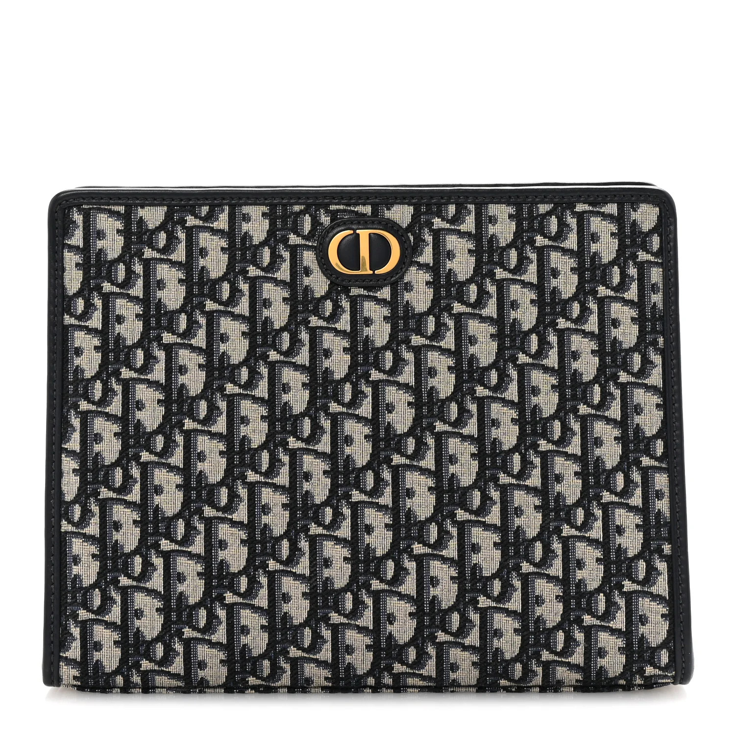 CHRISTIAN DIOR Oblique 30 Montaigne Pouch Blue | FASHIONPHILE | FASHIONPHILE (US)