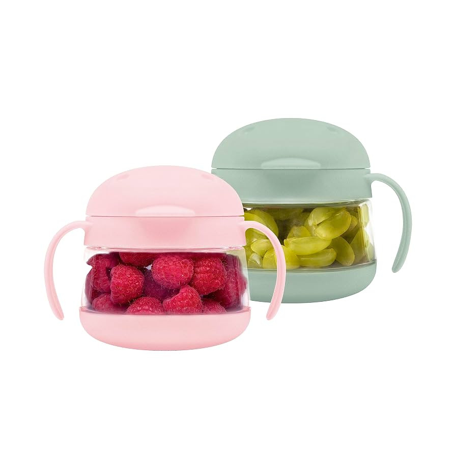 Ubbi Tweat No Spill Snack Container for Kids, BPA-Free Tritan, Toddler Snack Container, Sage & Pi... | Amazon (US)