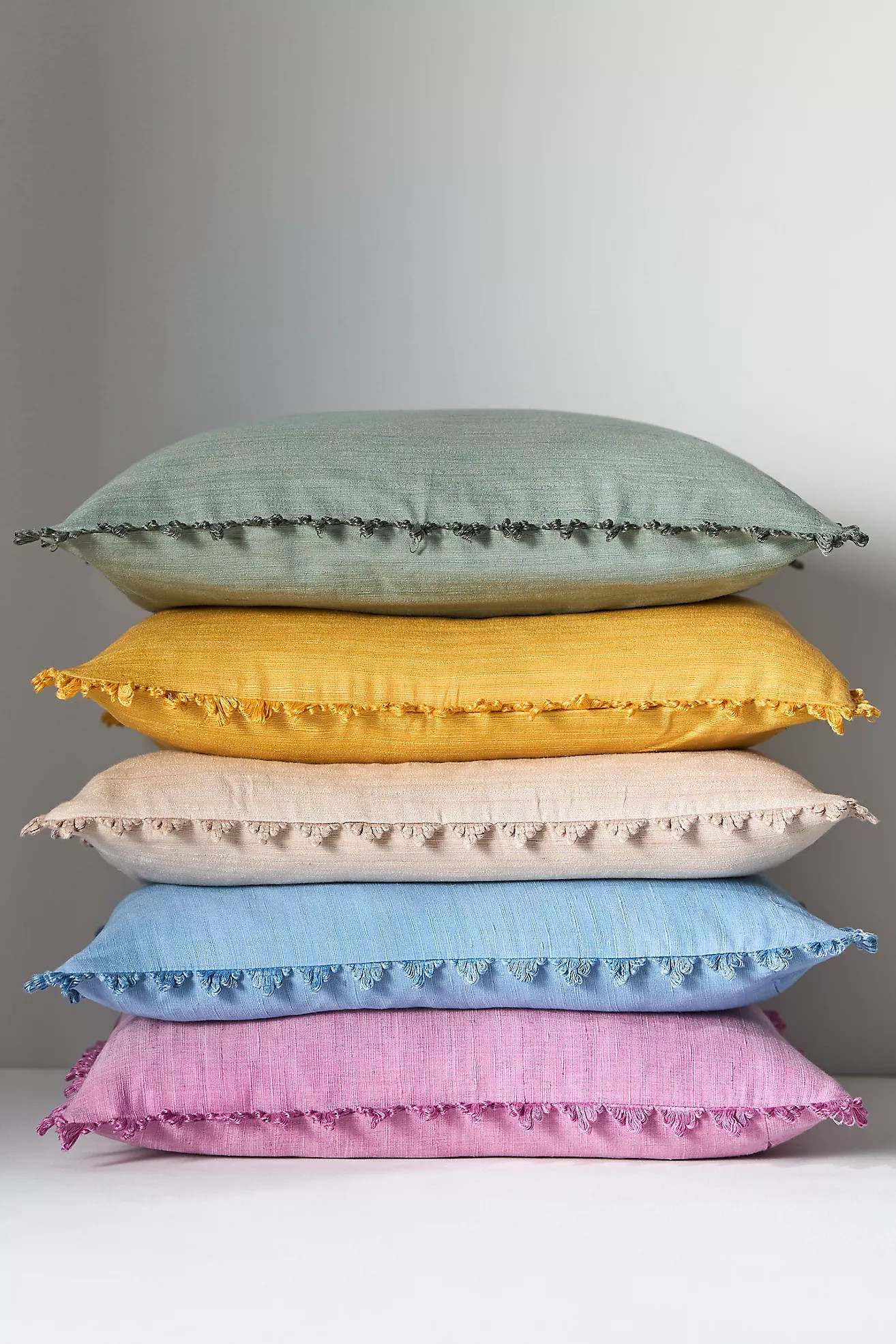 Clementine Silk Woven Pillow | Anthropologie (US)