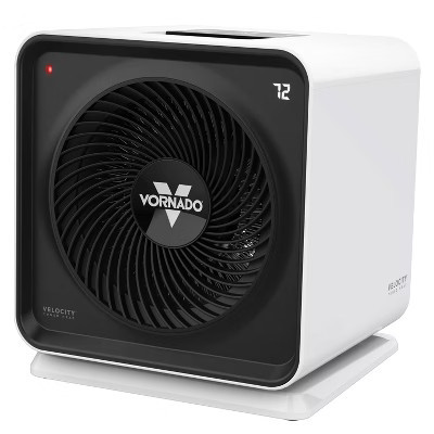 Vornado Velocity Cube 5S Whole Room Space Heater with Swiveling Base Indoor Use White: 3 Settings, 1500W, ETL Listed | Target