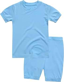 VAENAIT BABY Toddler Kids Girls Boys Sleepwear Pajamas Short Soft Shirring Cool Summer Viscose Pj... | Amazon (US)