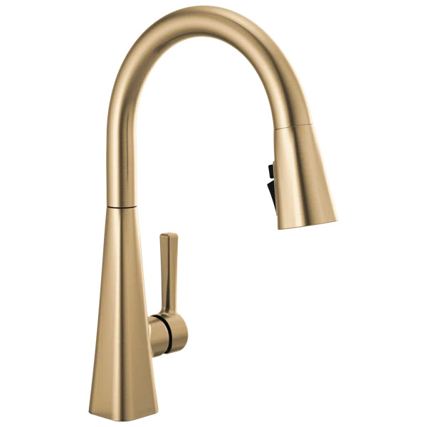 Lenta Pull Down Sprayer Kitchen Sink Faucet, Single Handle Kitchen Faucet | Wayfair North America