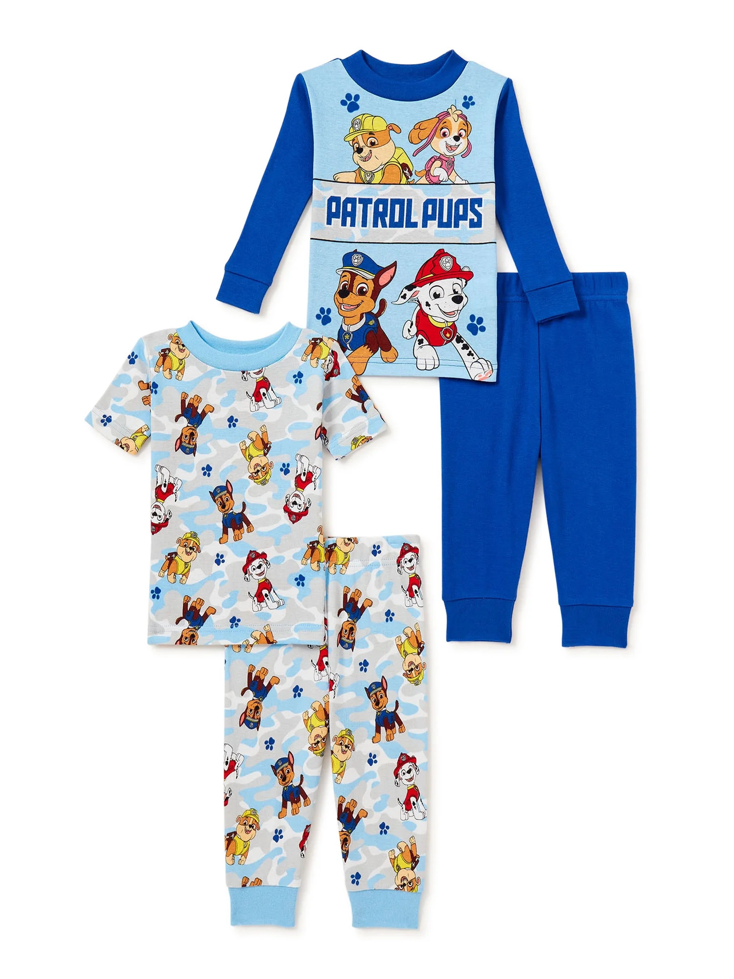 Toddler Character Pajama Set, 4-Piece, Sizes 12M-5T | Walmart (US)