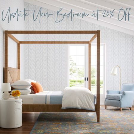 Update your bedroom at 20% OFF with @serenaandlily. Love the canopy bed and the beautiful color palette!

#bedroom #bedroomdesign #bedroomdecor #canopybed #interiordesign



#LTKhome #LTKSeasonal #LTKsalealert