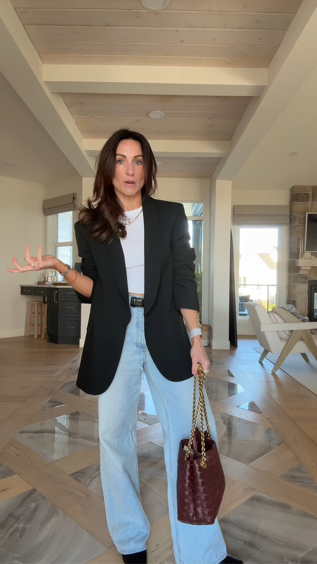 Elevating the baggy denim trend with a fall boot and blazer but still keeping it casual.

Size down in this denim! I’m wearing a 23.

I’ve included some more affordable bag options for the Bottega Andiamo ❤️



#LTKStyleTip #LTKItBag #LTKShoeCrush