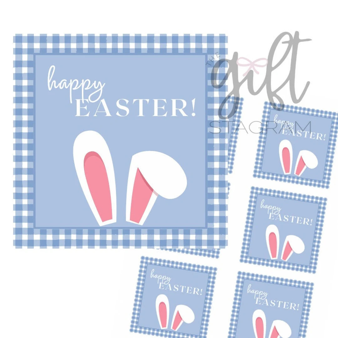 Happy Easter Gift Tag | DIGITAL DOWNLOAD | Easter Gift Tag | Easter Gift Ideas | Hostess Gift | 3... | Etsy (US)