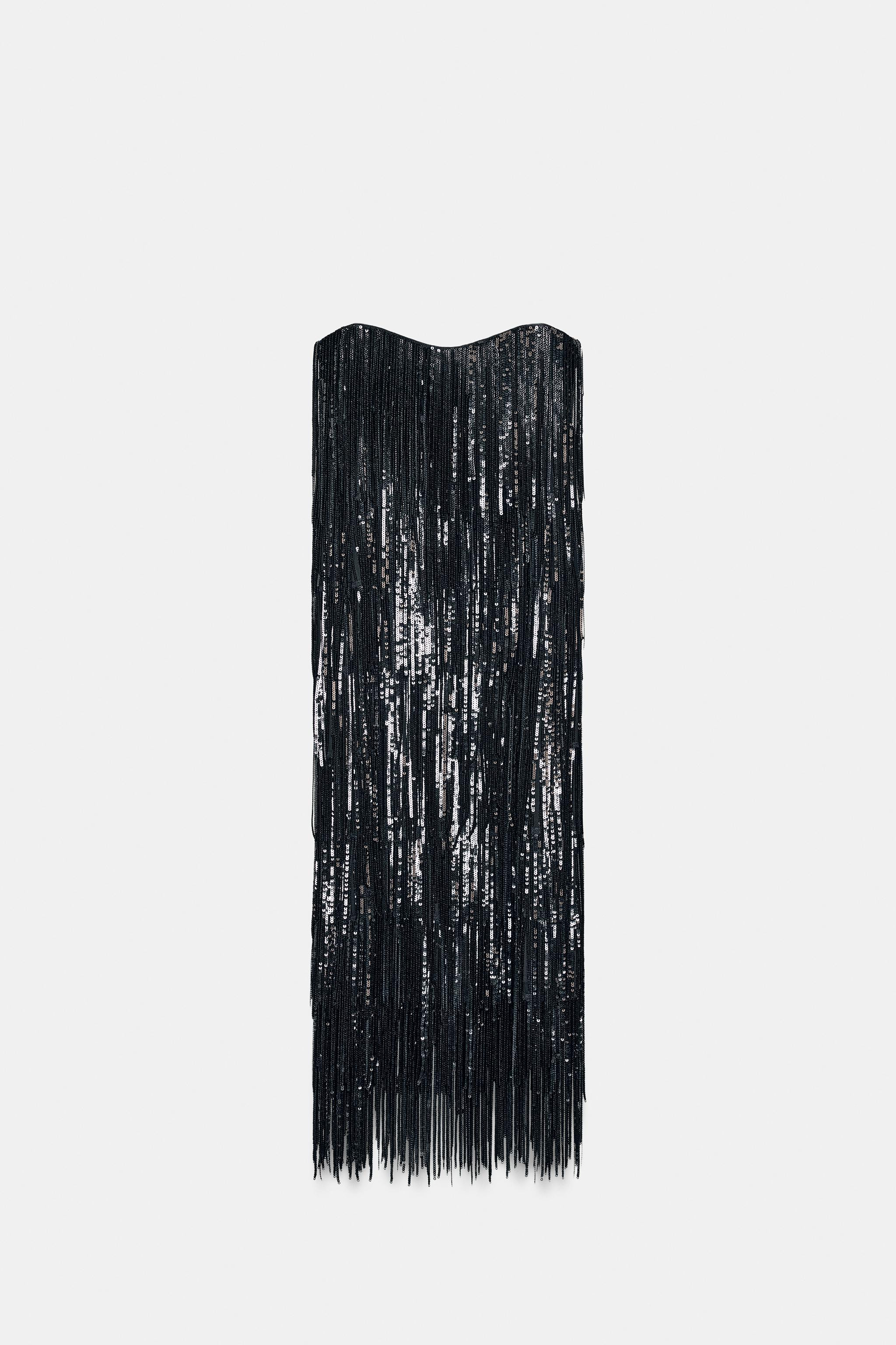 SEQUIN FRINGE DRESS ZW COLLECTION LIMITED EDITION | Zara US