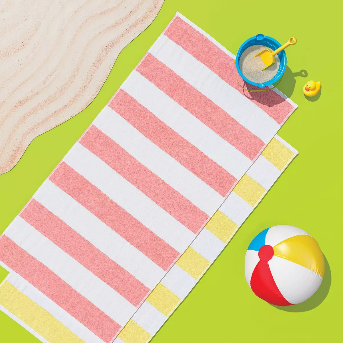 2pk Striped Beach Towel Bundle - Sun Squad™ | Target