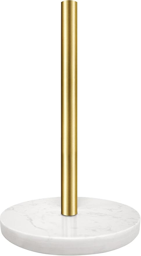 Paper Towel Holder Countertop, Large Weighted Marble Paper Towel Holder Stand Easily Accommodated... | Amazon (US)