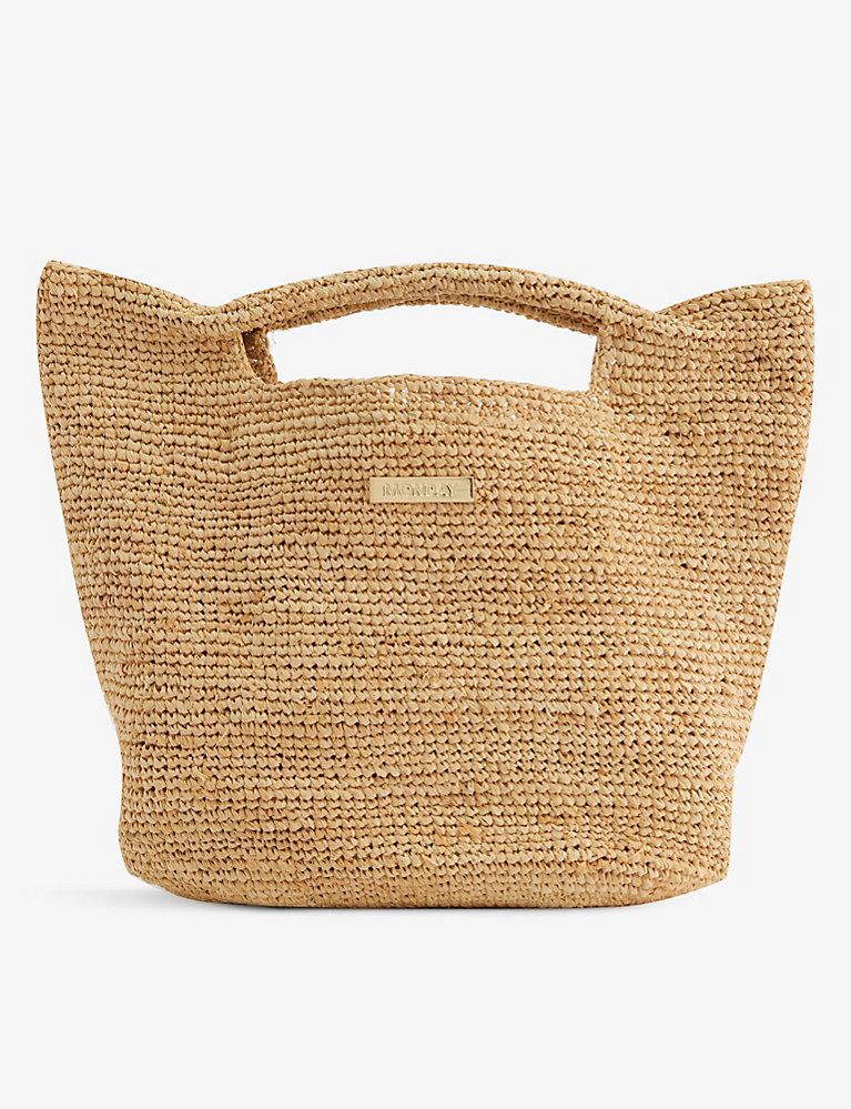 Paloma raffia top-handle bag | Selfridges
