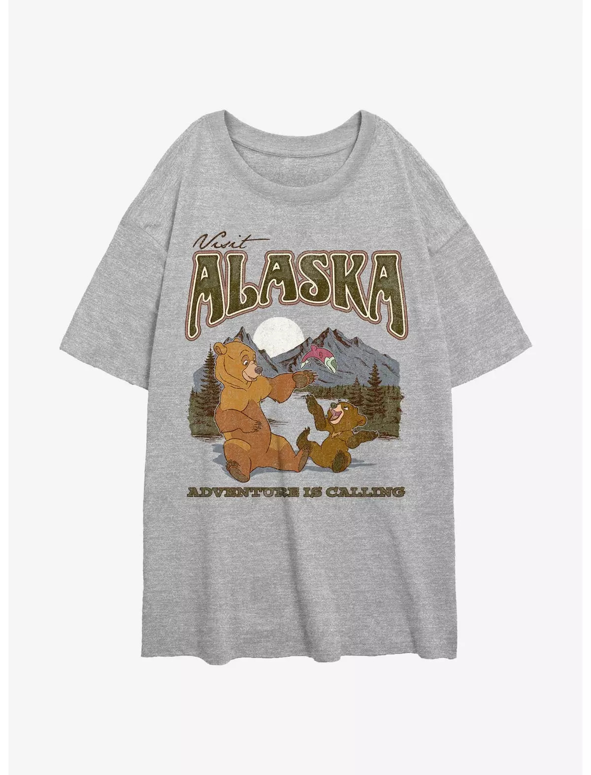 Disney Brother Bear Visit Alaska Adventure Is Calling Girls Oversized T-Shirt | Hot Topic