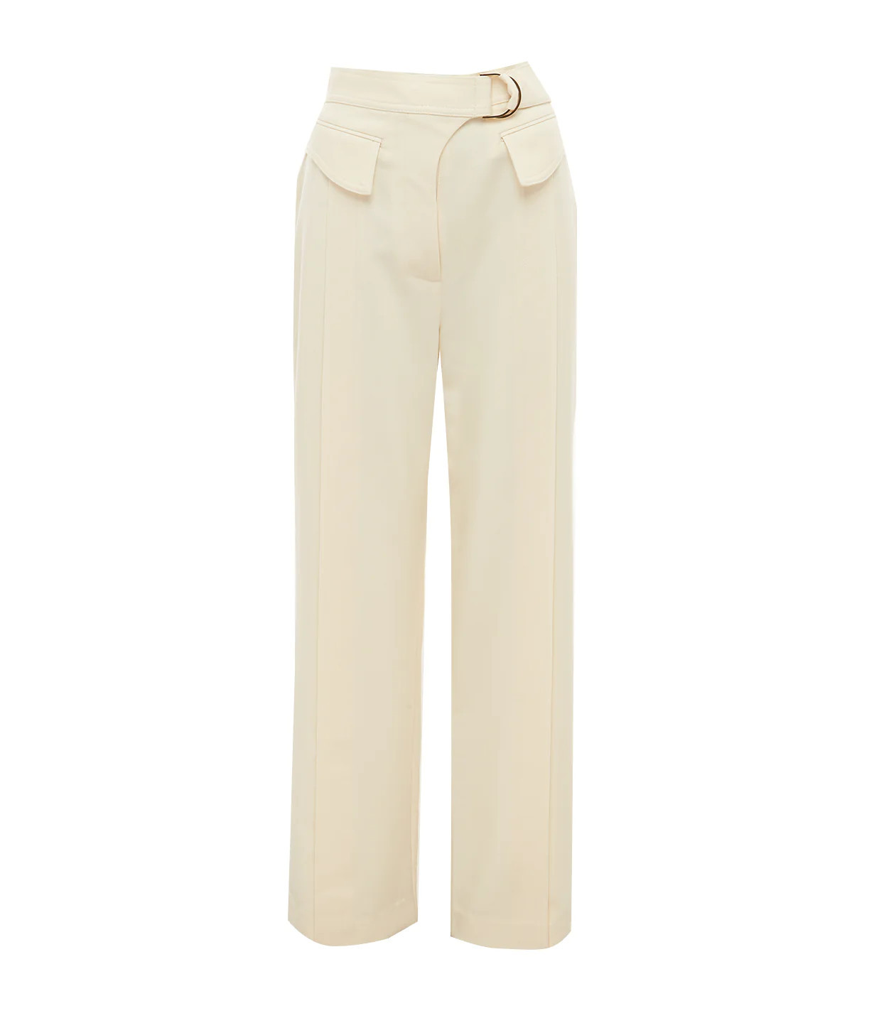 Oatley Belted Pant in Vanilla | Mode Sportif