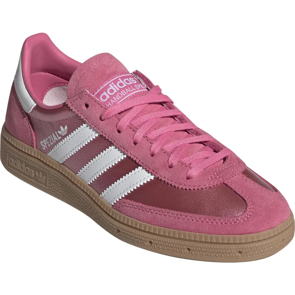 adidas Kids' Handball Spezial Sneaker in Pink Fusion/White/Gum at Nordstrom, Size 5.5 M | Nordstrom