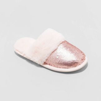 Girls' Zoie Flip Sequin Slide Slippers - Cat & Jack™ | Target