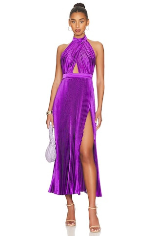 L'IDEE Renaissance Split Gown in Arabia from Revolve.com | Revolve Clothing (Global)