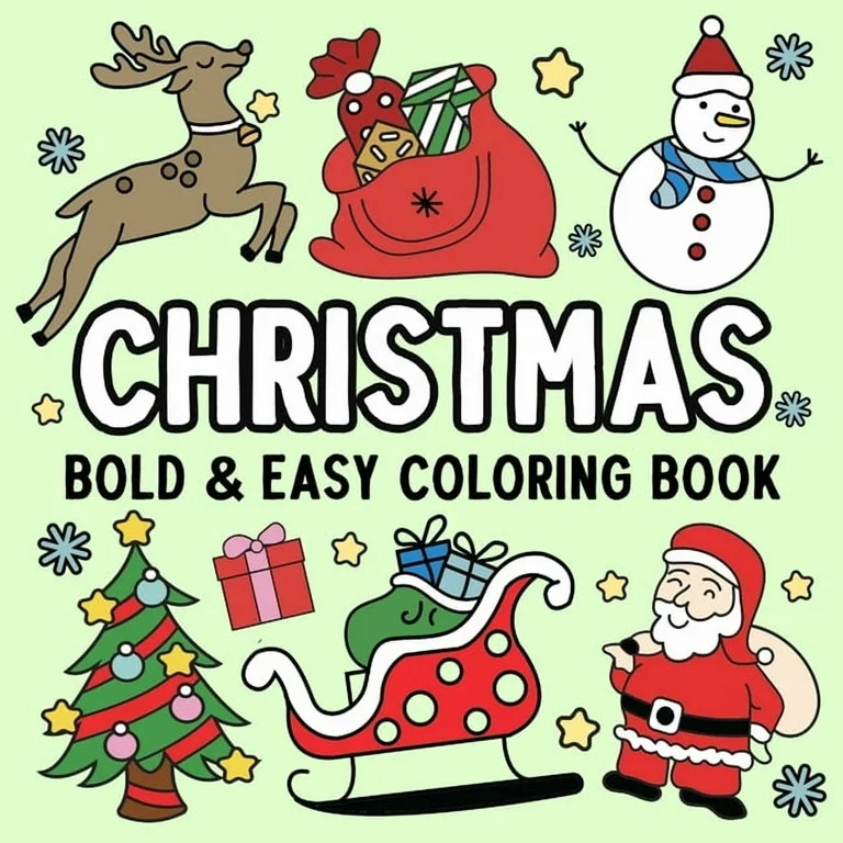 Libro Coloring Navideño, Atrevido y Fácil (Rústica) | Walmart (US)