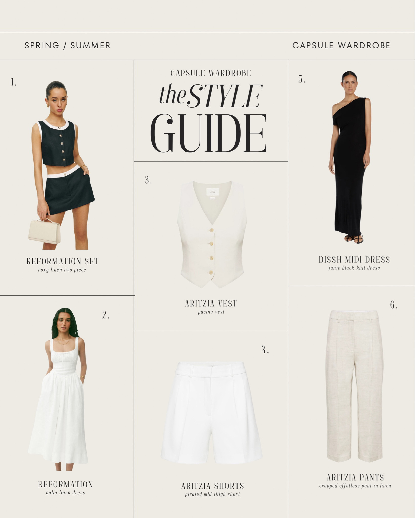 Spring / Summer capsule wardobe

#LTKstyletip