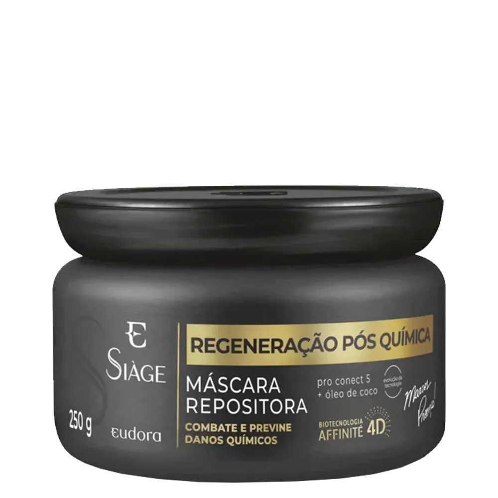 Máscara Repositora Eudora Siàge Regeneração Pós Química 4D 250 g | Amobeleza (BR)