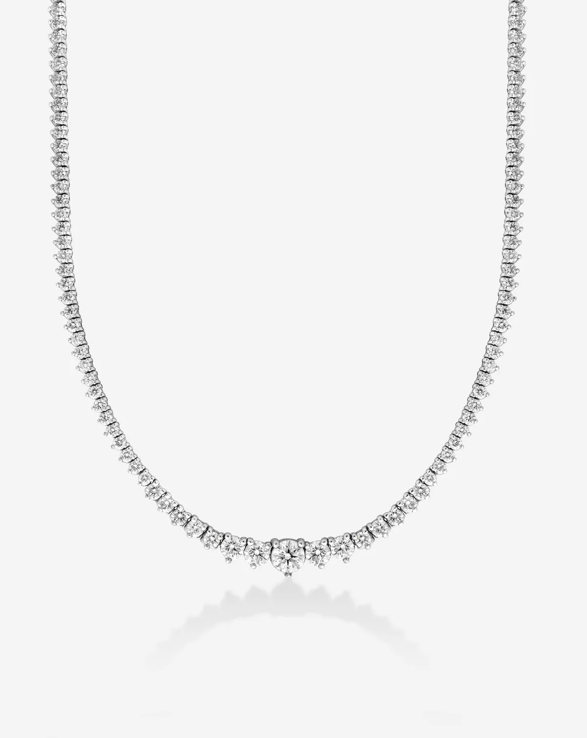 Graduated Diamond Tennis Necklace | Ring Concierge