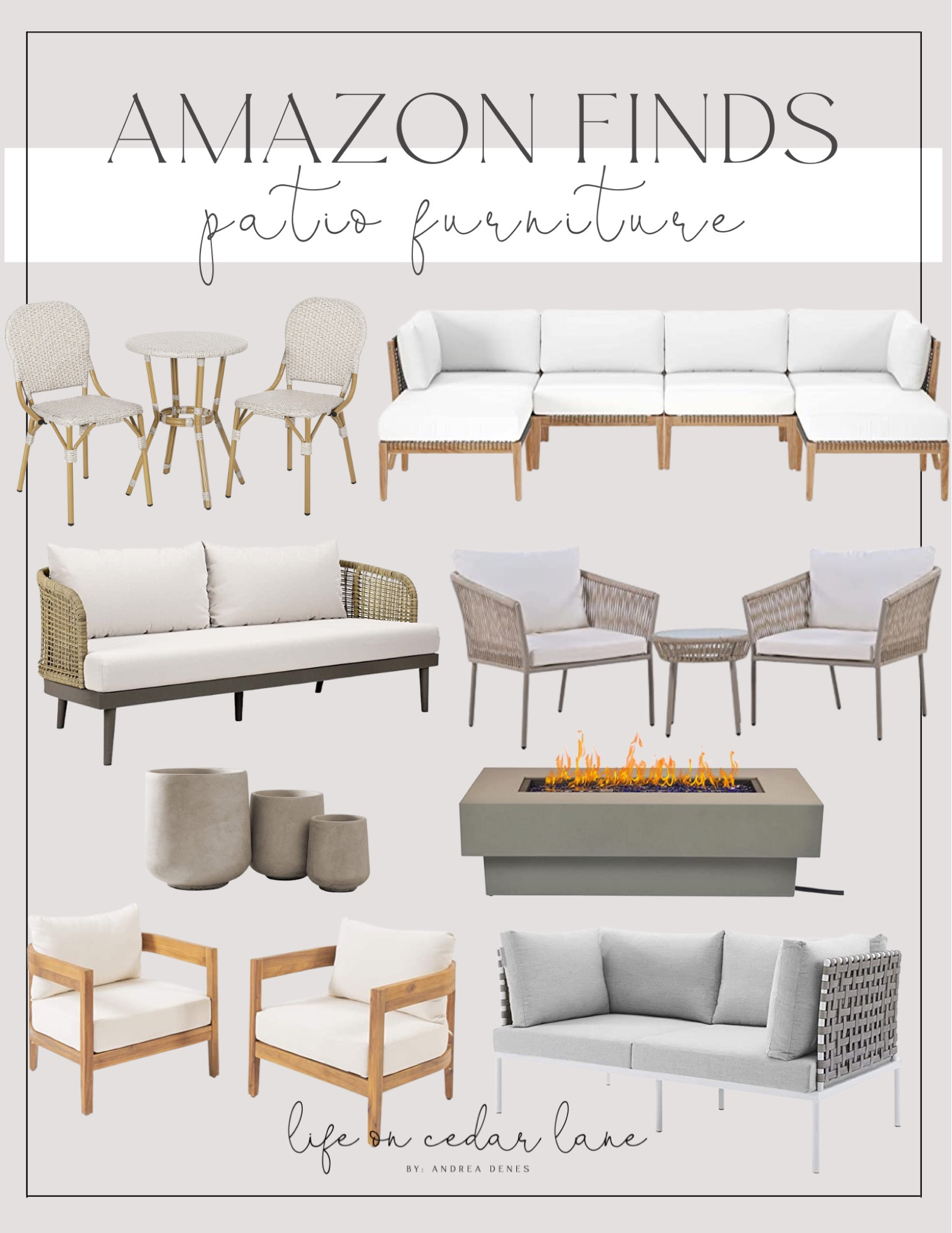 Pull up a seat and enjoy the outdoors with these patio furniture and decor pieces! #outdoorfurniture #patio #firepit #founditonamazon 

#LTKSeasonal #LTKhome #LTKFind