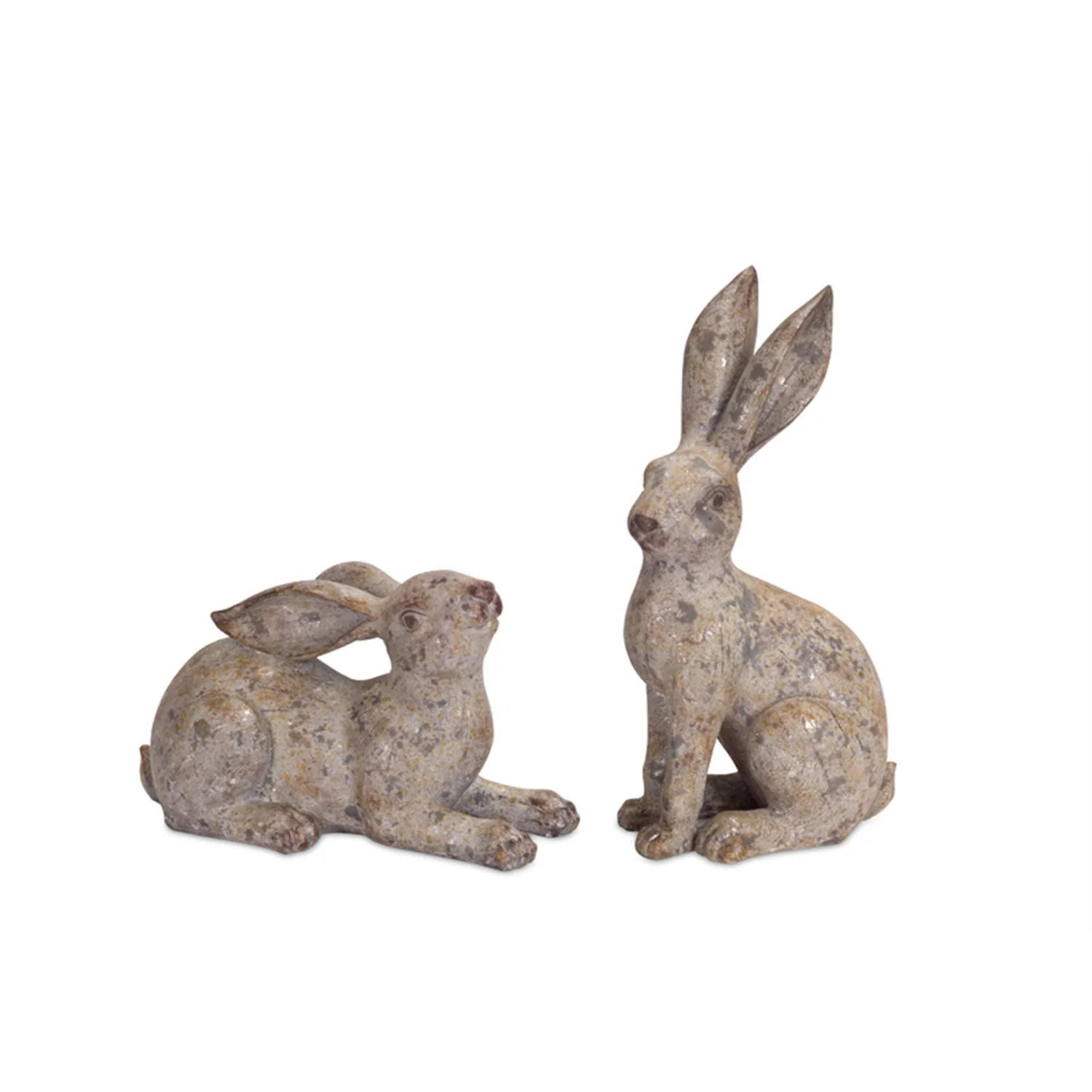 Melrose International LLC Rabbit (Set of 2) 7"H, 14"H Polystone/Resin | Walmart (US)