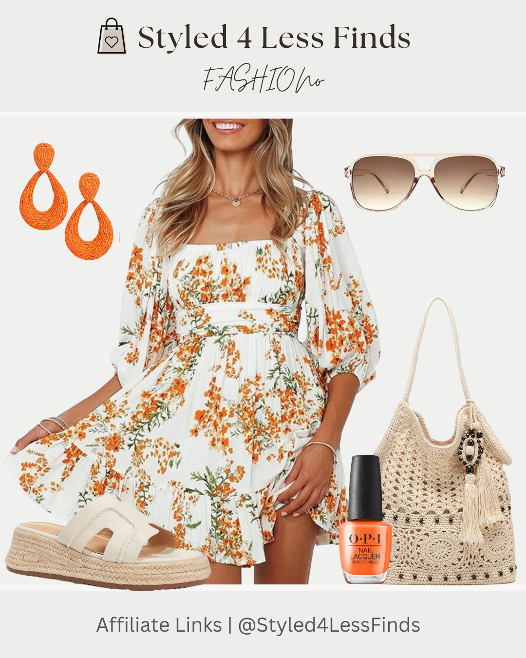 ☀️ The cutest sundress for sunny days! ☀️

This floral tie-back sundress is giving effortless summer style. The flattering silhouette, feminine floral print, and adjustable back tie make it a piece you'll reach for all season long. Paired with woven accessories and a pop of orange, it's the perfect look for brunch, vacation, or summer events.

✨ Style Tip: Pull out one accent color from your dress and repeat it in your accessories. These statement orange earrings and matching nail color make the floral print pop while keeping the look cohesive and polished. 

 #LTKcanada #LTKsummer #LTKdresses